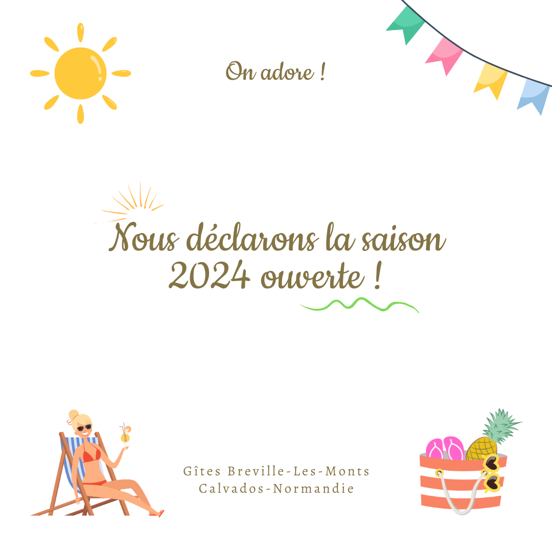 Saison 2024 location de gîte tout confort kit bébé normandie calvados